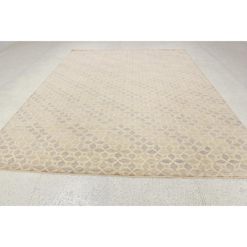 Contemporary One-of-a-Kind Rectangle 8' X 10' Hand Knotted Area Rug