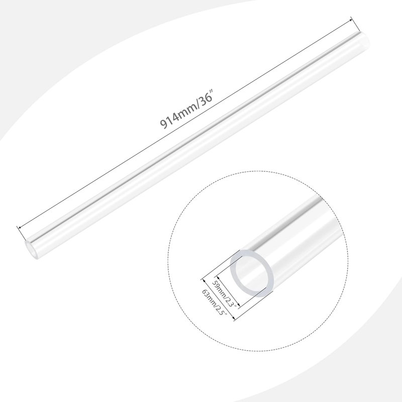 Tuyau rond en plastique