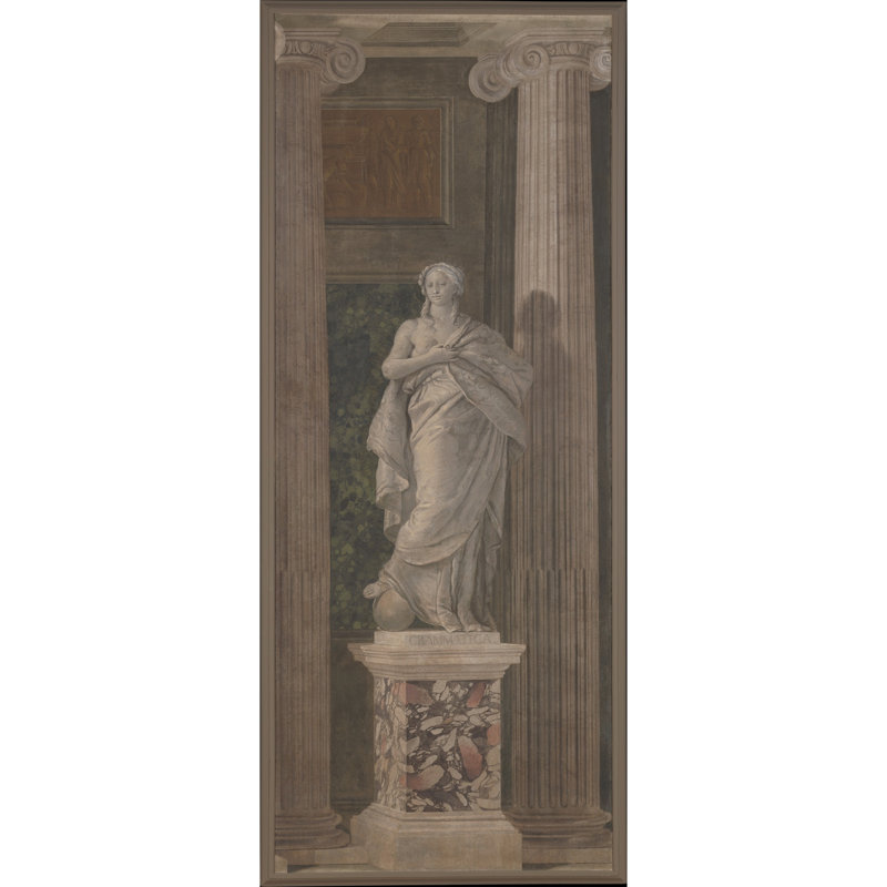 Figurine allégorique représentant la Grammaire (1760), H 32 po x l 16 po