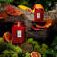 Goji Tarocco Jar Candle with Glass Holder