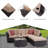 Wicker 5 - Person Modular Patio Conversation Set with Cushions-1340405341