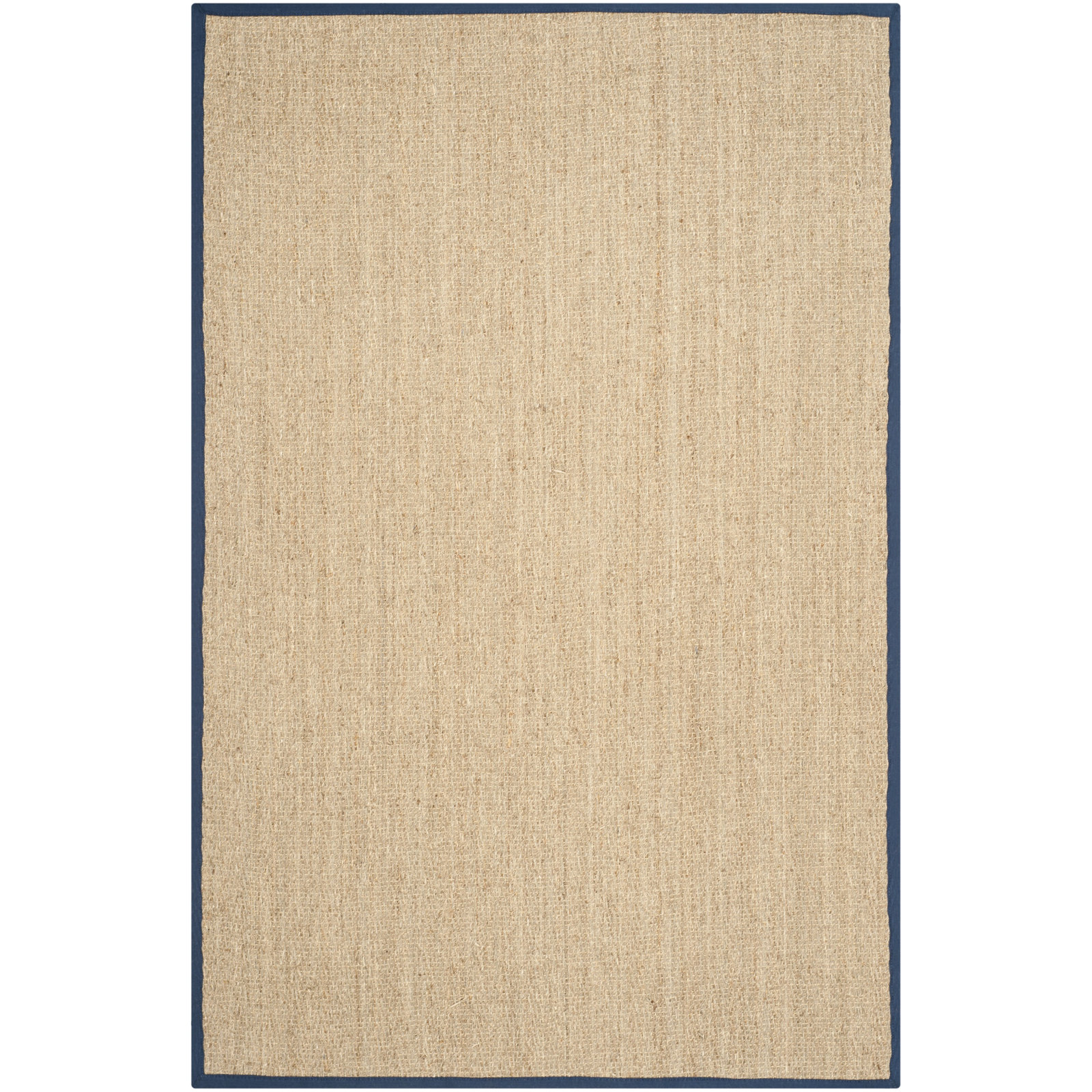 Auckland Natural/Blue Area Rug, Rectangle 5' x 8'