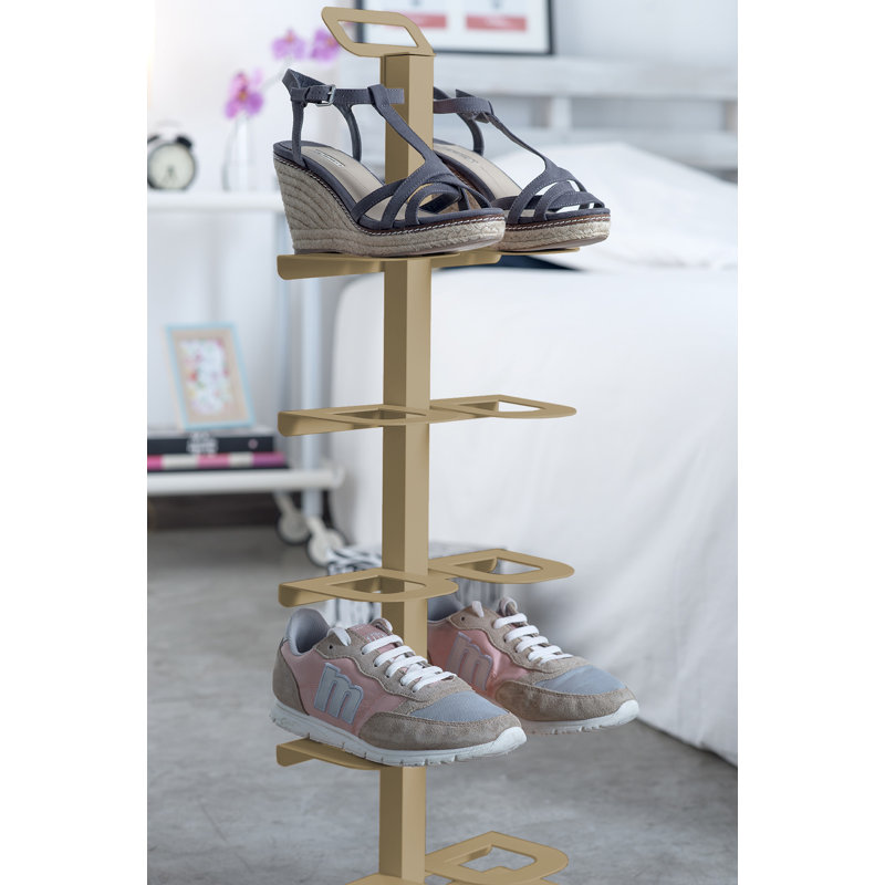 5 Pair Shoe Rack, Brown