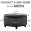 Repose-pieds rond avec rangement en similicuir Duanys-1534653989