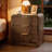 19.6'' W Walnut Three-Drawer Dresser, Rechargeable Nightstand, Set Of 2-498751547-498751544