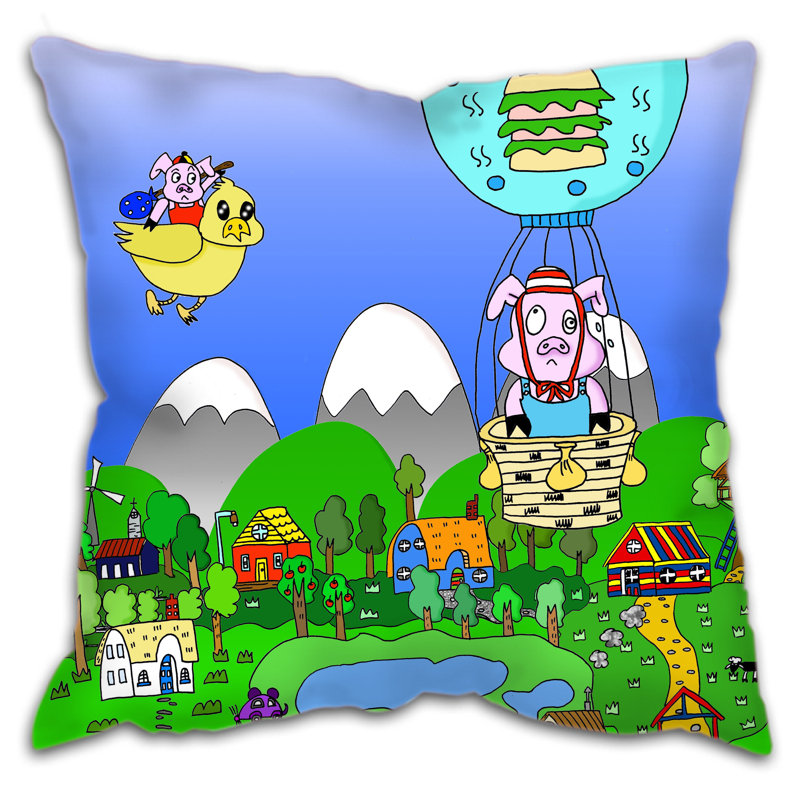 Ronald Square Throw Cushion, 58 x 58cm
