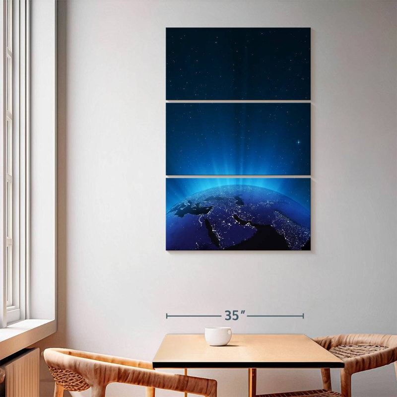 Oberle Glowing Earth, 65" H x 42" W