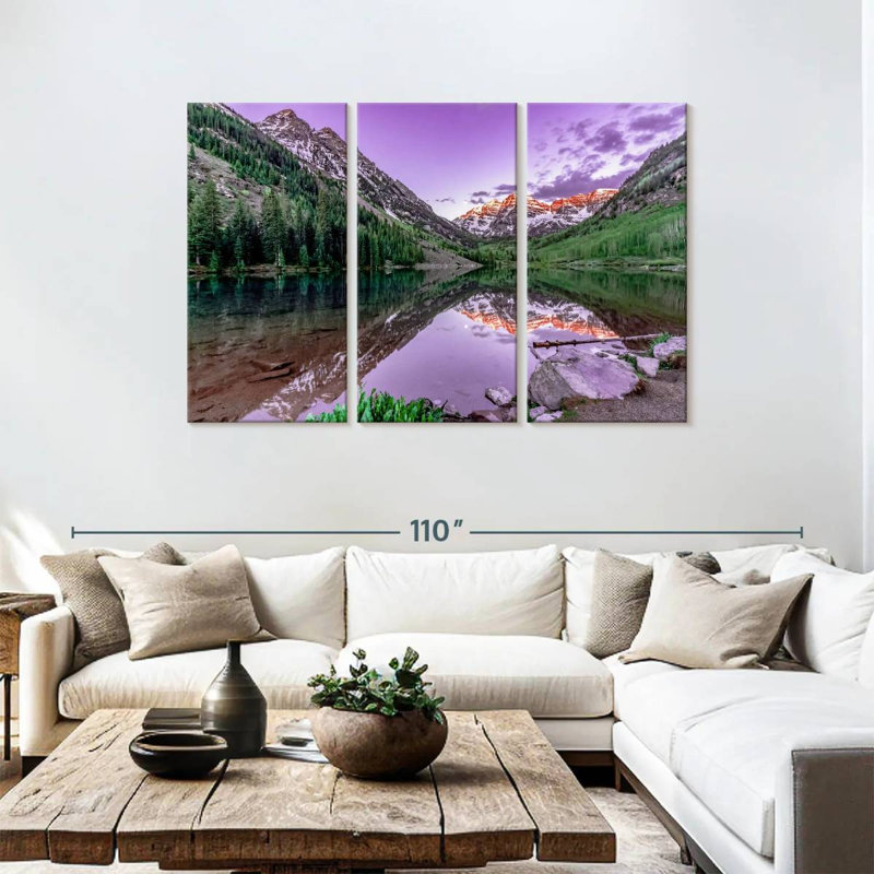 Alvord Maroon Bells Sunrise Watch, 48" H x 74" W