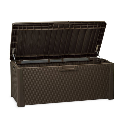Toomax 58'' W 145 Gallons Water Resistant Plastic Lockable Deck Box in Brown
