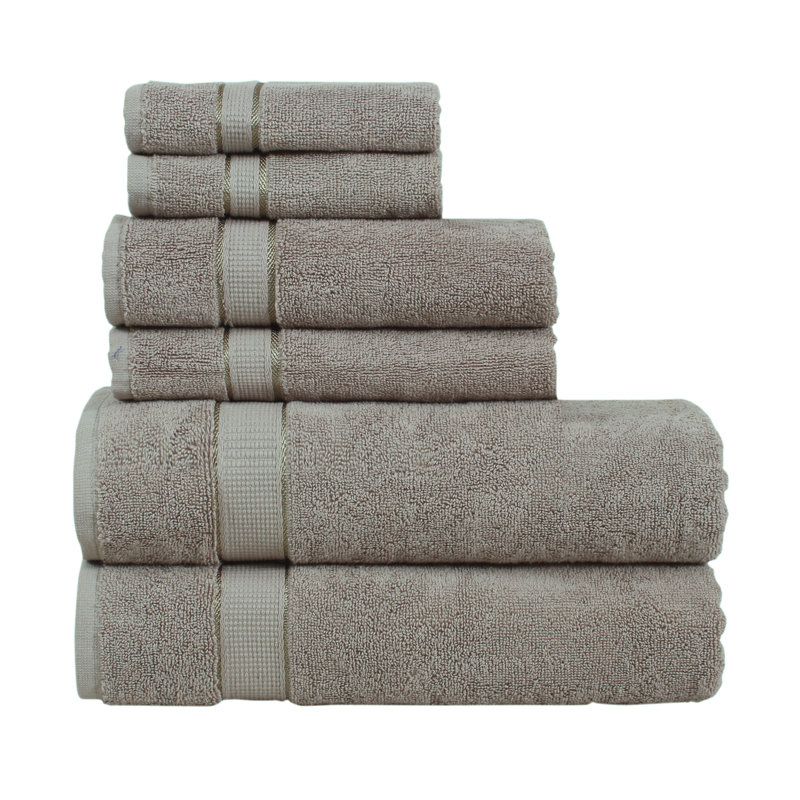 Ensemble de chambre d'amis en mélange de coton Emmeram, Taupe