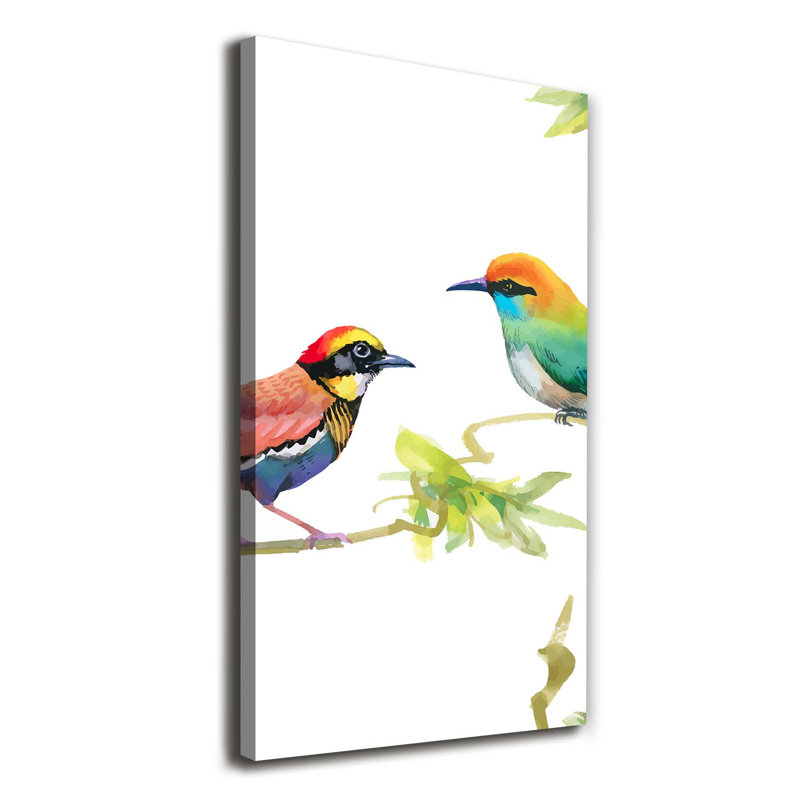Birds - Wrapped Canvas Print, 140cm H x 70cm W