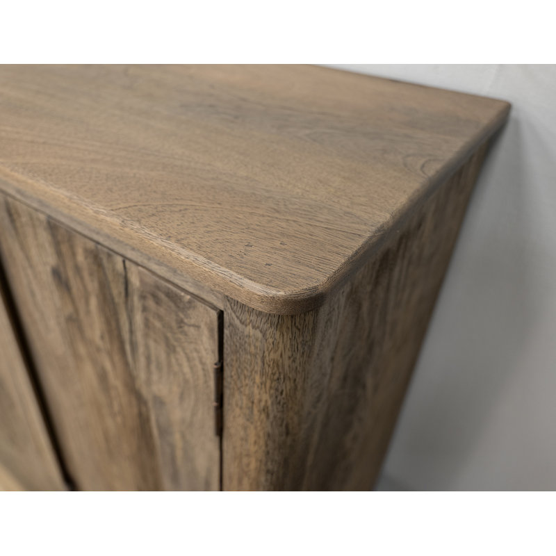 Lotus Rustic Modern 4 Door Multi Purpose Console
