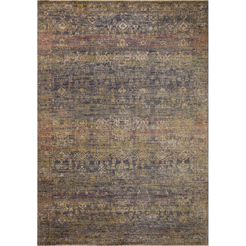 Bradbury Black and Brown Synthetic 9' x 12' Area Rug
