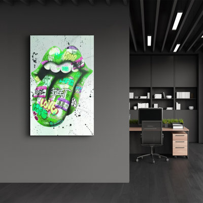 Peinture murale élégante en verre trempé 18,1 po x 28,3 po | 100% verre trempé, épaisseur: 0,16 pouce | Imprimé UV pour des couleurs éclatantes et une durabilité | Parfait pour la décoration intérieure et l'esthétique moderne