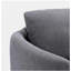 Chaise en lin gris yuina