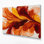 Aquarelle abstraite 2, art mural sur toile brune