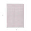 Tapis intérieur / extérieur lavable à motif géométrique rose et ivoire HomeRoots 3 pi x 5 pi