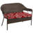 Sunbrella 44" x 18" Contoured Outdoor Wicker Bench Cushion-620469317