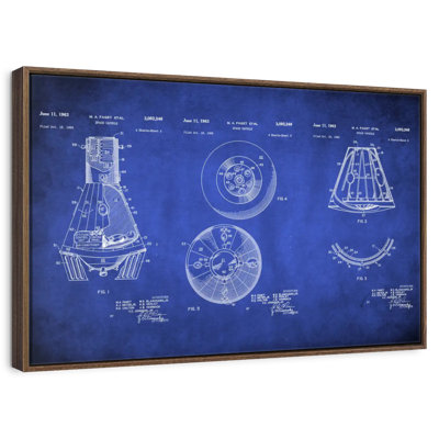 Space Capsule Blue Patent