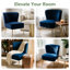 Chaise d'appoint en velours Tru-1276429214