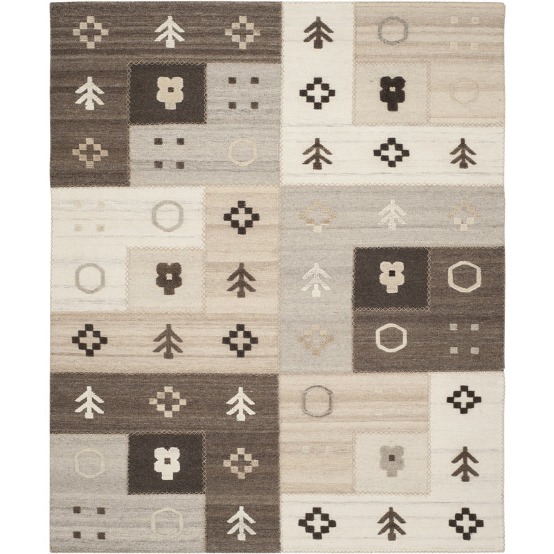 Tapis en laine / coton Amarious, Rectangle 9 pi x 12 pi