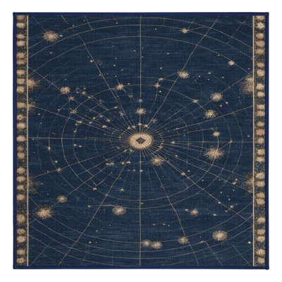 Machine Washable Space Gray Area Rug