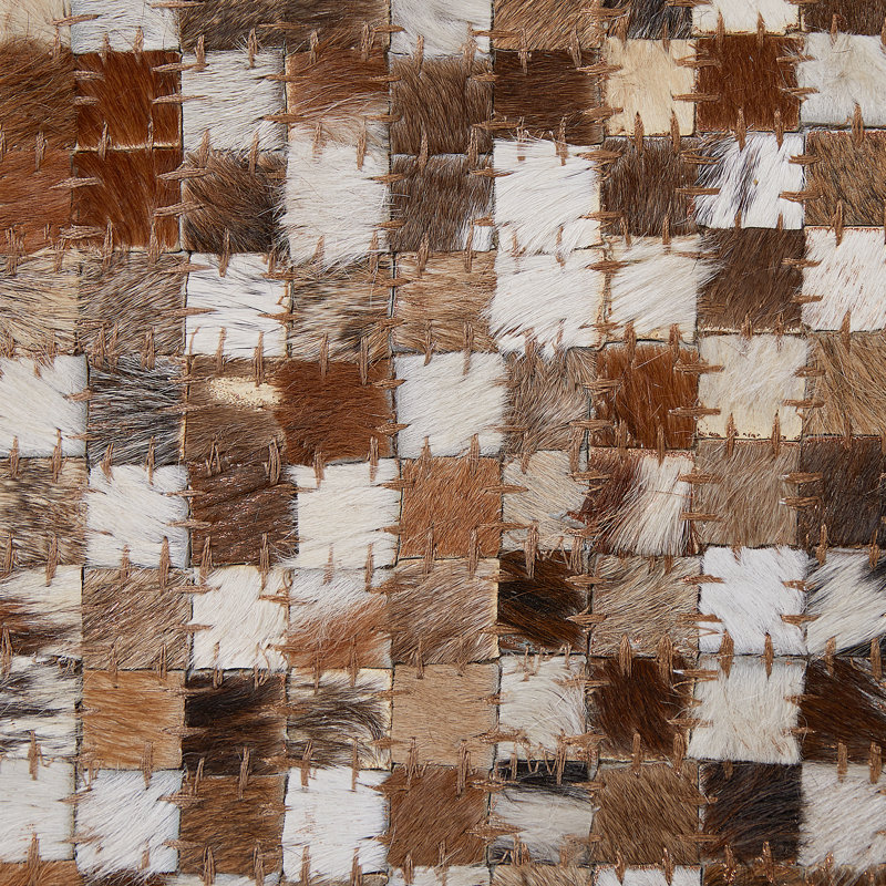 Molina Patchwork Cowhide Hand Woven Area Rug, Rectangle 160 x 230cm