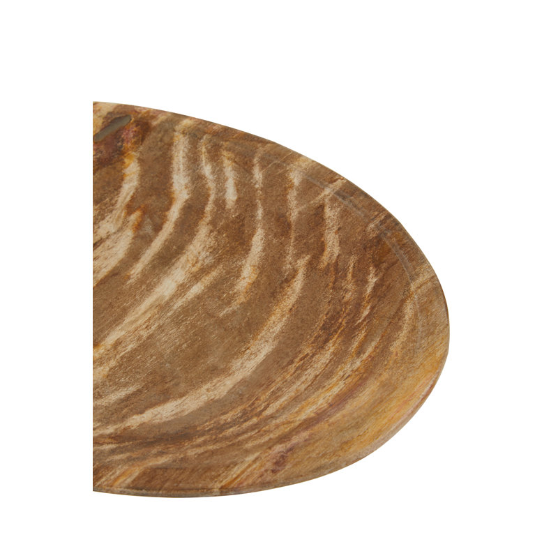 Relic Solid Wood Decorative Bowl, 3cm H x 25cm W x 20cm D
