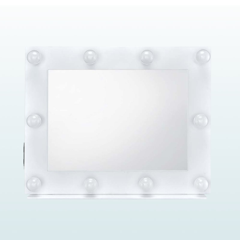White Accent Mirror by Avery