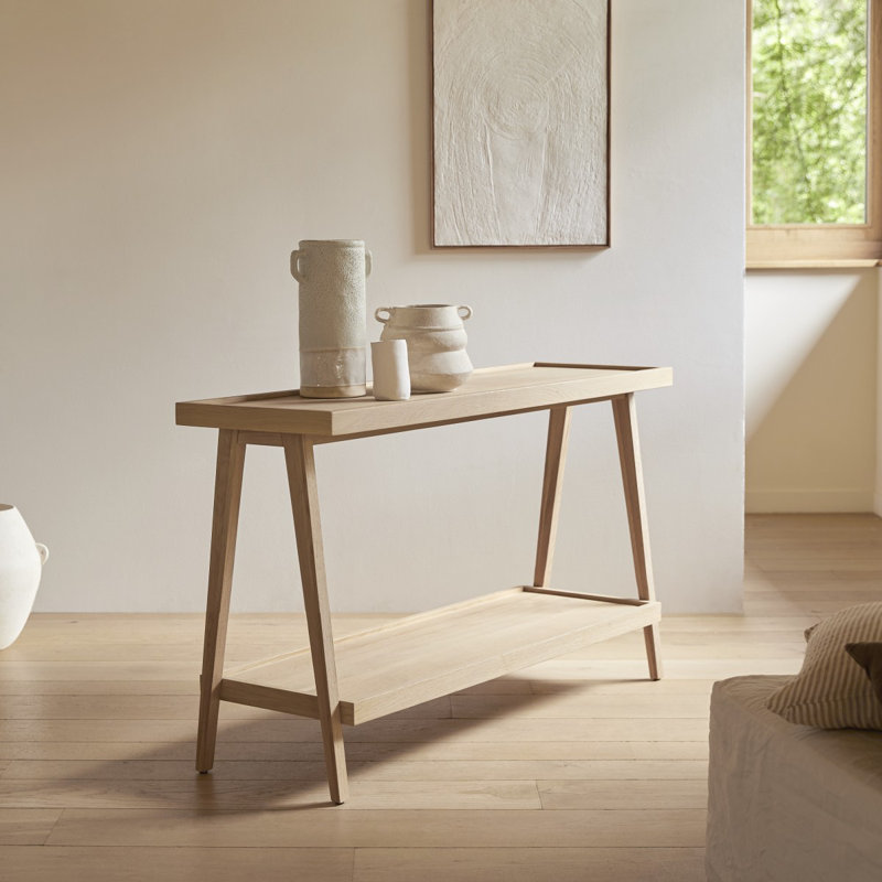 Pola 51.18'' Solid Wood Console Table