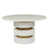 White Smooth Gesso/Antiqued Brass