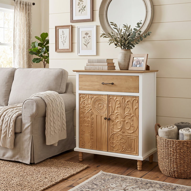 Armoire d'appoint avec tiroir Boho