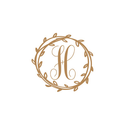 Décalcomanie murale monogramme initial Klar