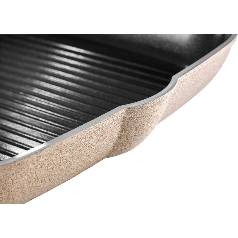 Ledro Grill pan, 28 cm, square, aluminium, Ceramic non-stick coating