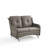 Patio Loveseat Sofa, Outdoor Wicker Loveseat with Luxury Thick Cushion, All-Weather Patio Furniture Set-101831497-101831498