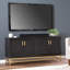Meuble télé, console multimédia à 4 portes, armoire de rangement pour le salon