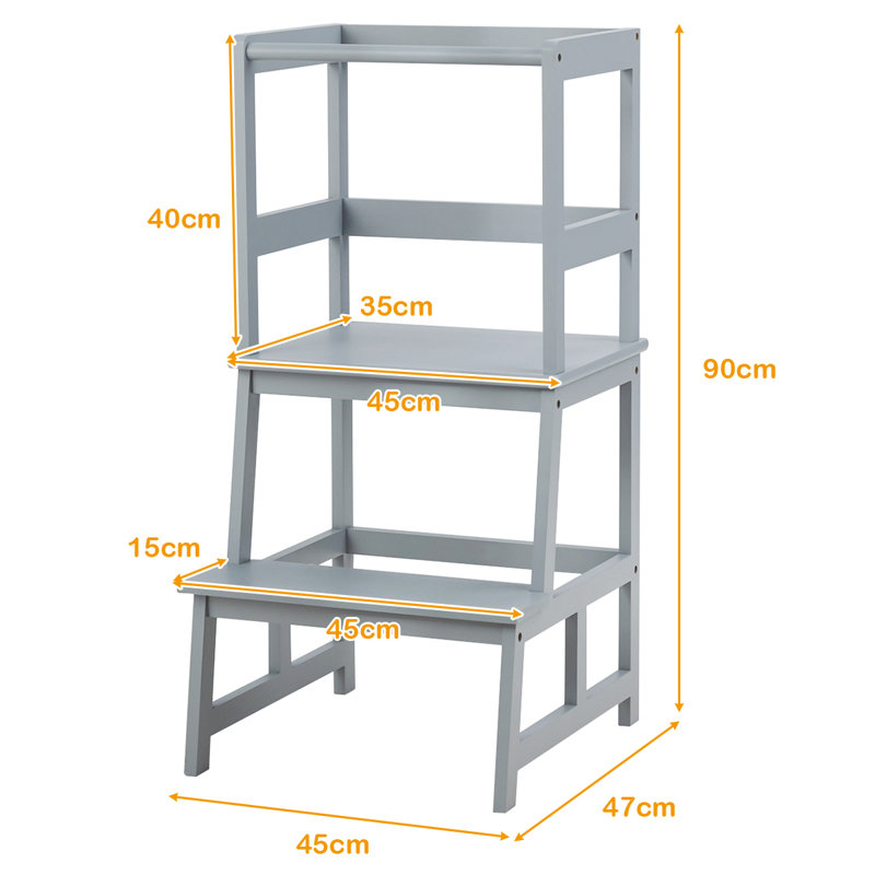 Normanhurst Grey 2 - Step Kitchen Tower