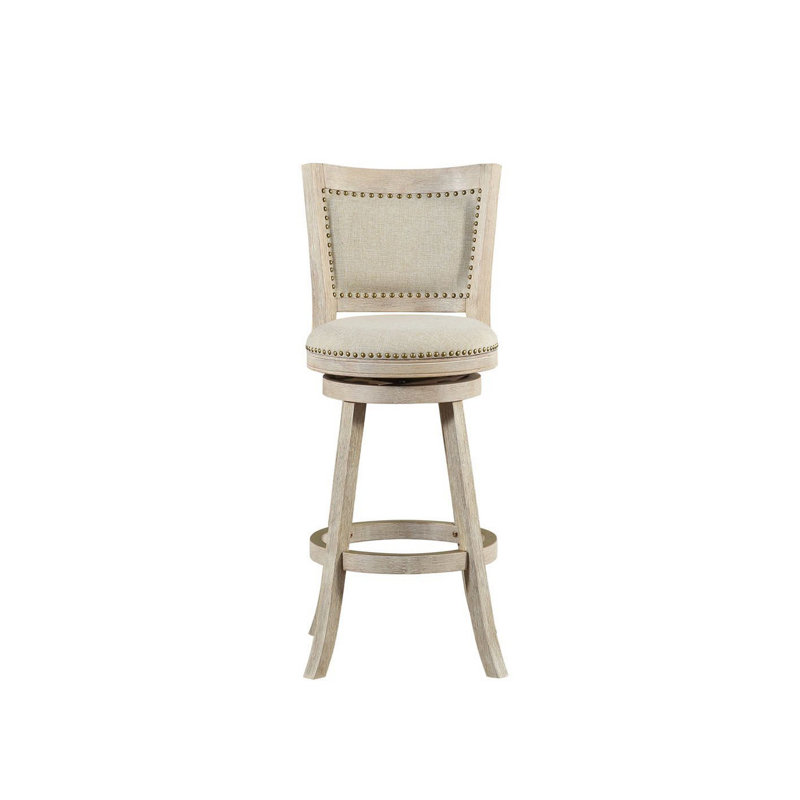 Swivel Solid Wood Counter Stool, Bar Stool (29” Seat Height)
