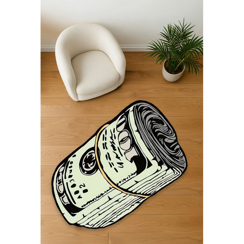 Hundred Dollar Bill Novelty Area Rug