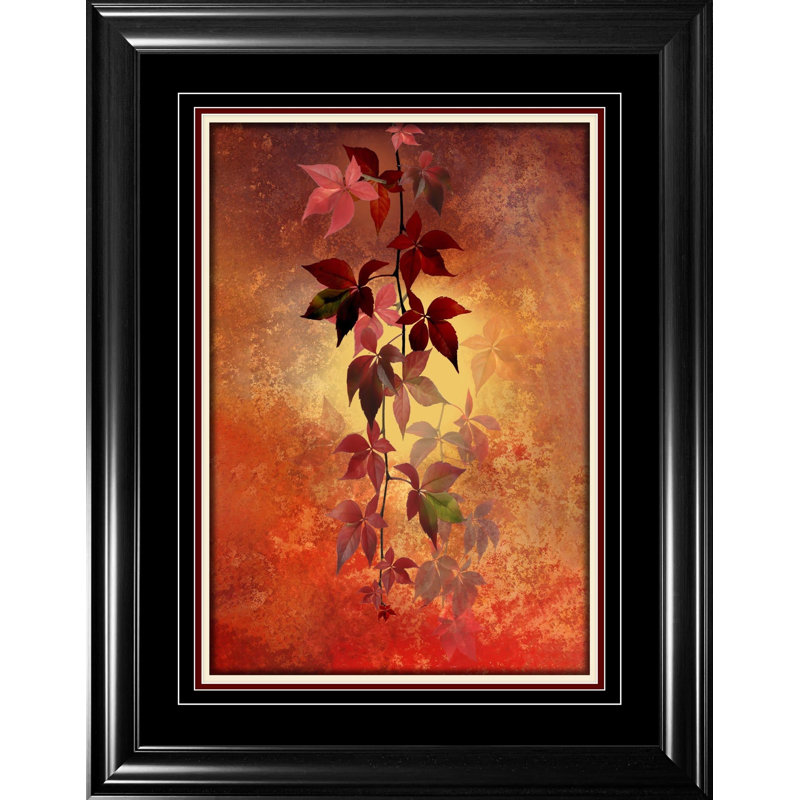 «Red Leaves», reproduction encadrée