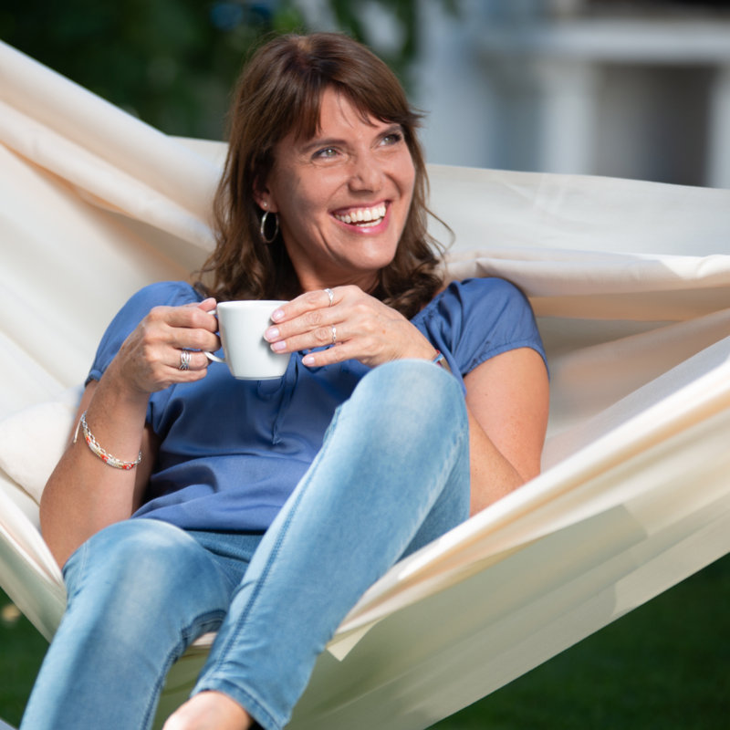 Brisa Weather-Resistant Classic Hammock, 138" W x 63" D, Vanilla