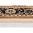 Rug Branch Yasmin 2' x 19' (2'3" x 19') Beige/Black Persian Medallion Indoor Runner Rug, Traditional, Low Pile, Stain-Resistant Hallway Carpet - Entryway, Mudroom, Bedroom, and Kitchen-110526532