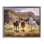 «Horses & Desert Cliff», art mural encadré flottant par Claire Goldrick