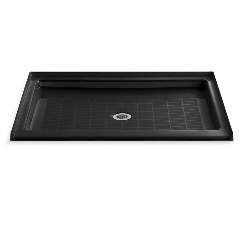 Purist® 48" W x 36" D Cast Iron Shower Base, Black