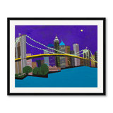 Brooklyn Bridge Print by Sue Graef