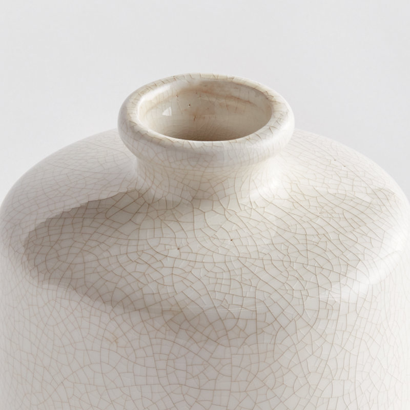Leona Bottle Vase Large, 7" H x 6.25" W x 6.25" D