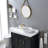 Single-Hole Single-handle Bathroom Faucet with Drain Assembly-70325894