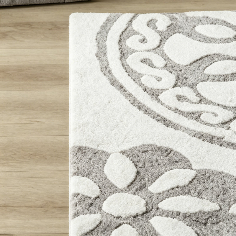 Tapis de bain en coton touffeté Medallion