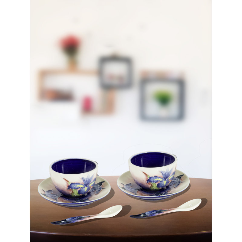 Jedidiah Handmade Porcelain China Porcelain Teacup and Saucer