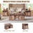 Fluted Nightstand with Charging Station, 22" Large Modern Side Table, Wood End Table w/Open Shelf & Spacious Tabletop-1057493662